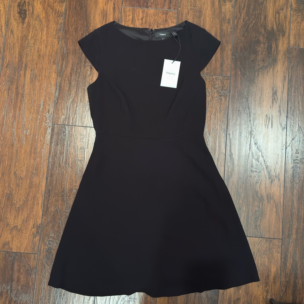 Theory Women's Classic Black Mini Dress